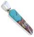 Native American Design Multicolor Silver Pendant Jewelry PX29760